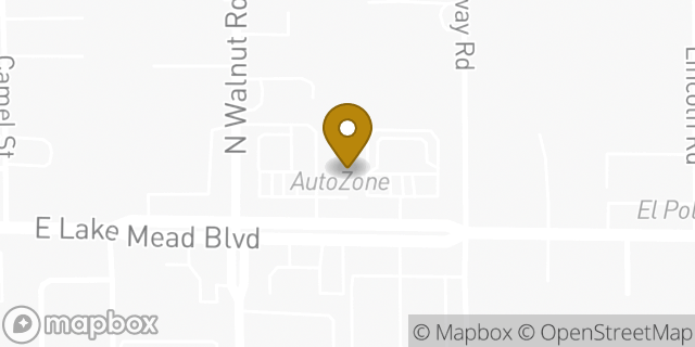 Map showing the location of AutoZone in Las Vegas, NV 89115