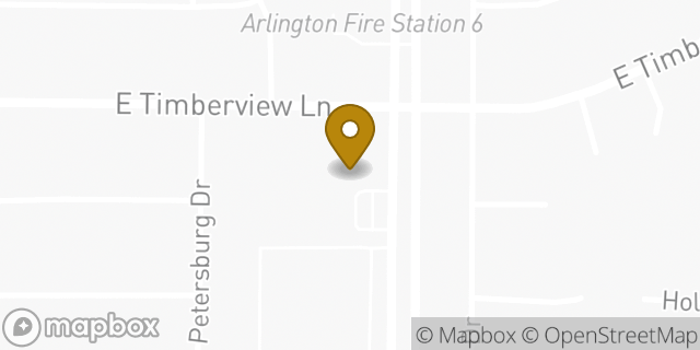 Map showing the location of KinderCare in Arlington, TX 76014