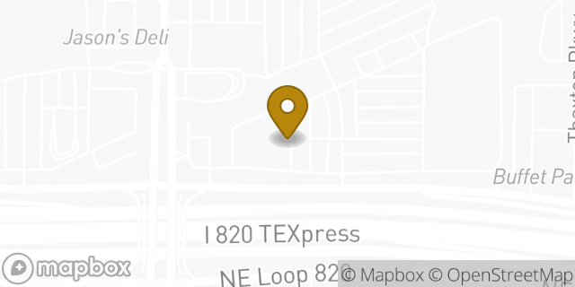 Map showing the location of AutoZone Auto Parts in North Richland Hills, TX 76180
