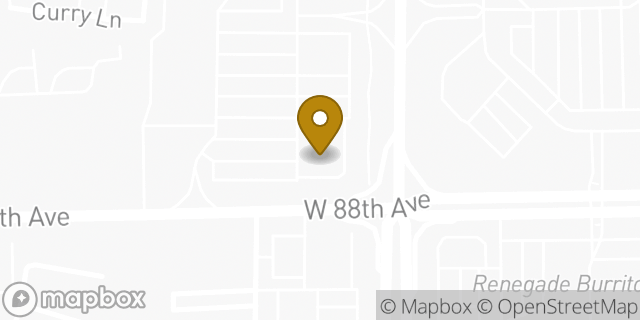 Map showing the location of Chase Bank in Arvada, CO 80005