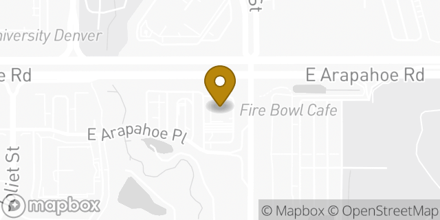 Map showing the location of Chase ATM in Centennial, CO 80112