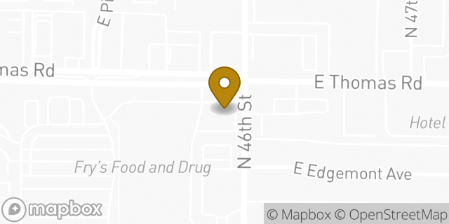 Map showing the location of Subway in Phoenix, AZ 85018