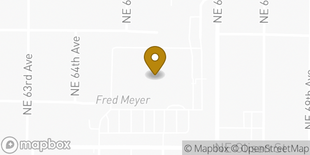 Map showing the location of Fred Meyer in Portland, OR 97213