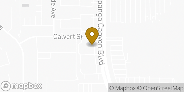 Map showing the location of Amazon Locker - Counterpart in Woodland Hills, CA 91367