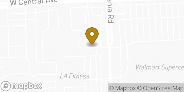 Map showing the location of McDonald's in Toledo, OH 43615