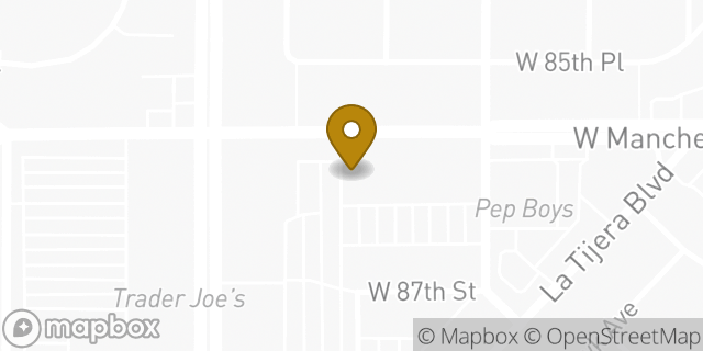 Map showing the location of Subway in Los Angeles, CA 90045