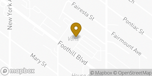 Map showing the location of Vons in Glendale, CA 91214
