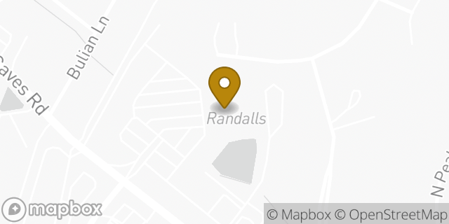 Map showing the location of Randalls in West Lake Hills, TX 78746