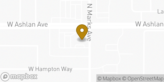 Map showing the location of Citibank ATM in Fresno, CA 93722