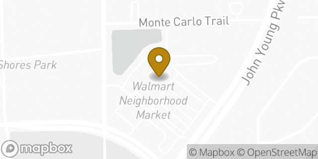 Map showing the location of Walmart Neighborhood Market in Orlando, FL 32805