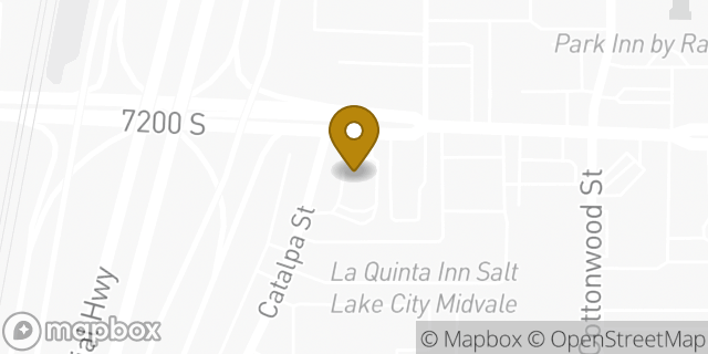 Map showing the location of McDonald's in Midvale, UT 84047