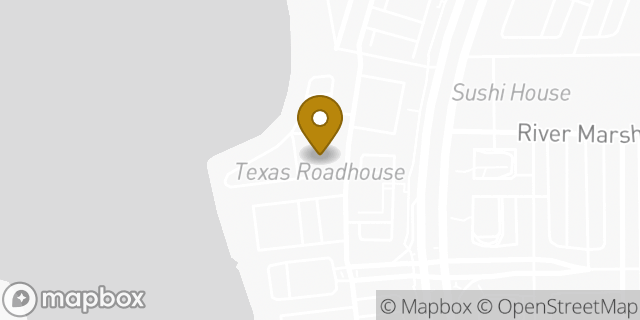 Map showing the location of Texas Roadhouse in Jacksonville, FL 32246