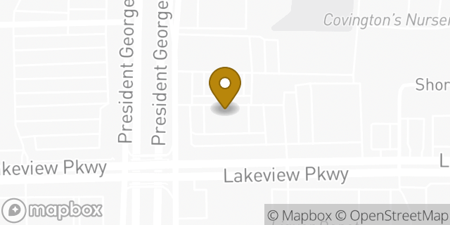 Map showing the location of QuikTrip in Rowlett, TX 75088