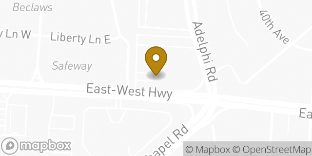 Map showing the location of The Church of Jesus Christ of Latter-day Saints in Hyattsville, MD 20782