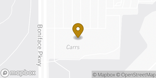 Map showing the location of Carrs in Anchorage, AK 99504