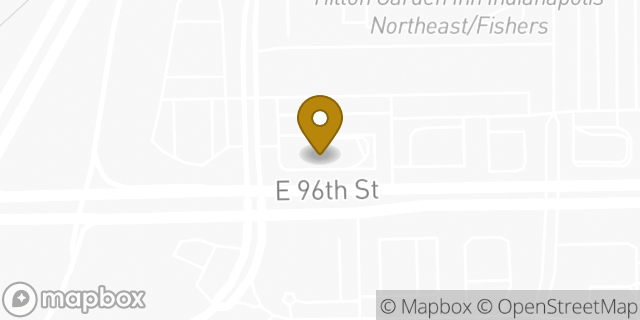 Map showing the location of McDonald's in Fishers, IN 46037