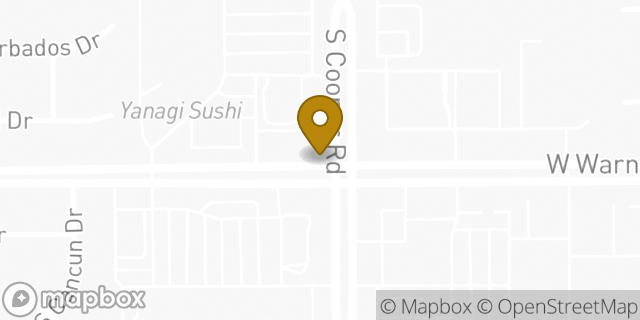 Map showing the location of Subway in Chandler, AZ 85225