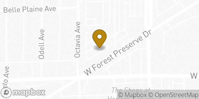 Map showing the location of Target in Harwood Heights, IL 60706