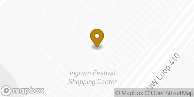 Map showing the location of Starbucks in San Antonio, TX 78238