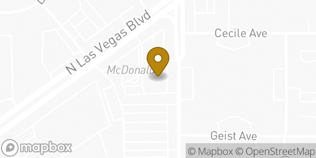 Map showing the location of Walgreens in North Las Vegas, NV