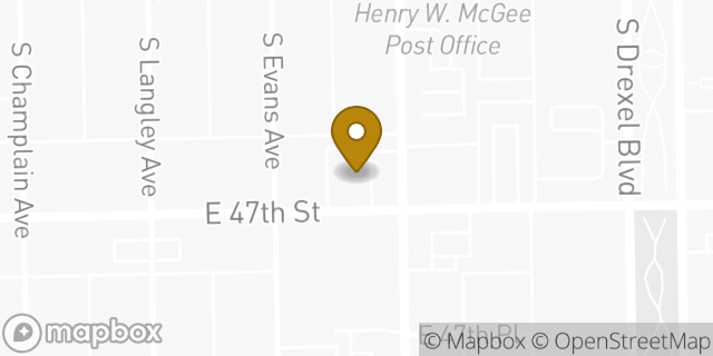 Map showing the location of McDonald's in Chicago, IL 60653