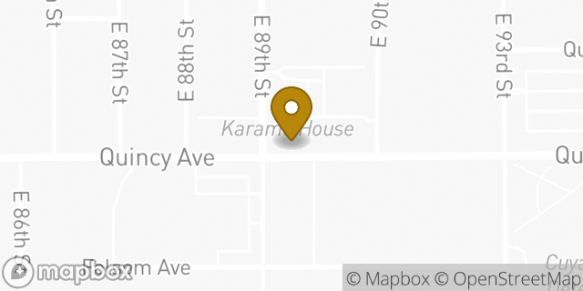 Map showing the location of Chase Bank in Cleveland, OH 44106