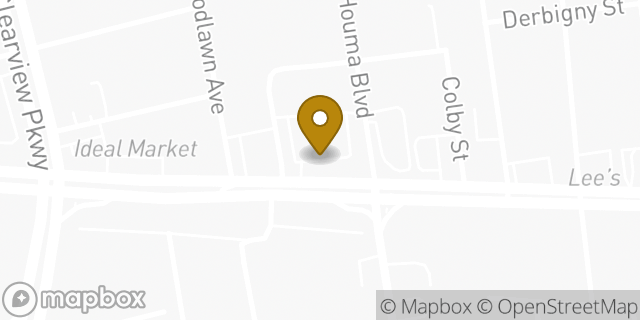 Map showing the location of CVS Pharmacy in Metairie, LA 70001
