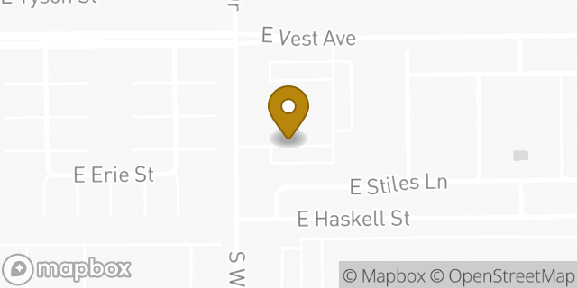 Map showing the location of The Church of Jesus Christ of Latter-day Saints in Gilbert, AZ 85295