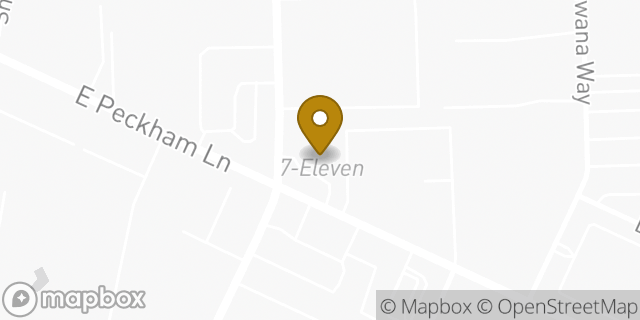 Map showing the location of 7-Eleven in Reno, NV 89502