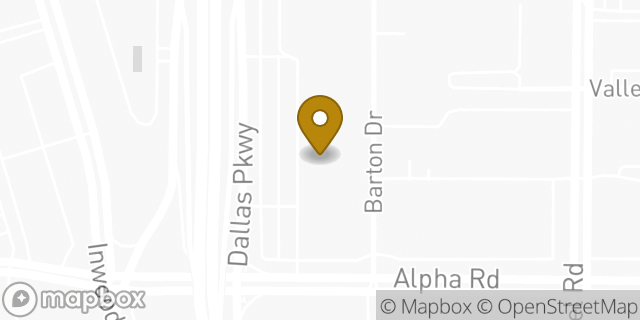Map showing the location of The Container Store Custom Closets in Dallas, TX 75240