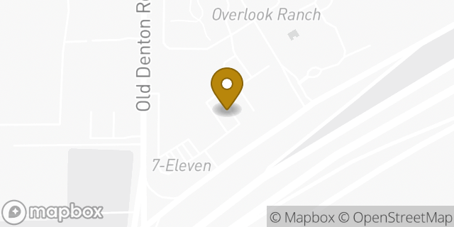 Map showing the location of Starbucks in Fort Worth, TX 76177