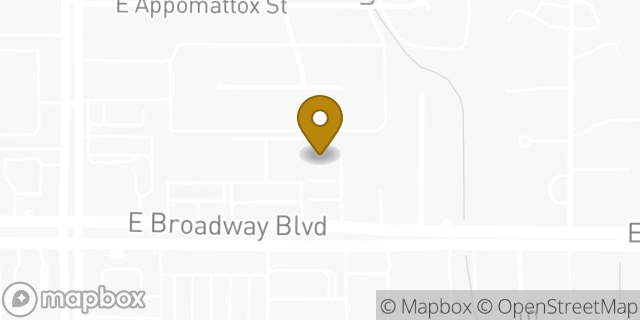 Map showing the location of AutoZone in Tucson, AZ 85710