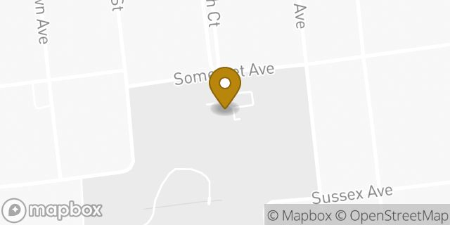 Map showing the location of FW Grigg Post 68 American Legion in Merchantville, NJ 08109