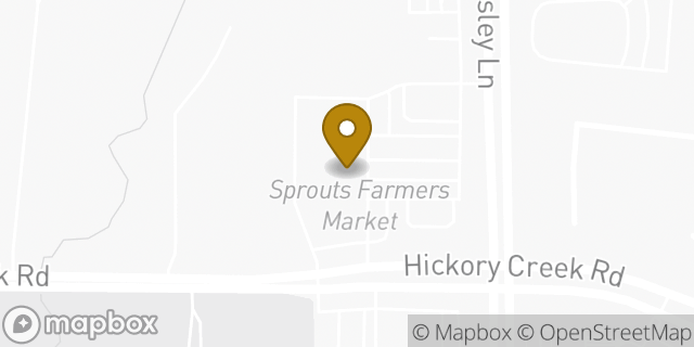 Map showing the location of Sprouts Farmers Market in Denton, TX 76210