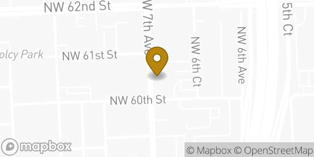 Map showing the location of Regions Bank in Miami, FL 33127