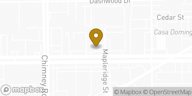 Map showing the location of Dunkin' in Bellaire, TX 77401