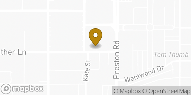 Map showing the location of The UPS Store in Dallas, TX 75225