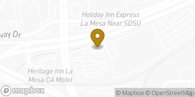 Map showing the location of McDonald's in La Mesa, CA 91942