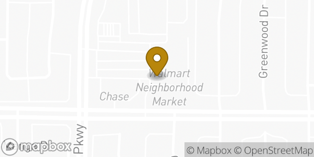 Map showing the location of Walmart in Plano, TX
