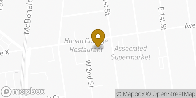 Map showing the location of American Legion in Brooklyn, NY 11223