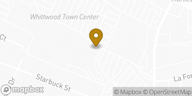 Map showing the location of Panera Bread in Whittier, CA 90603