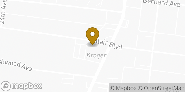 Map showing the location of Kroger in Nashville, TN 37212