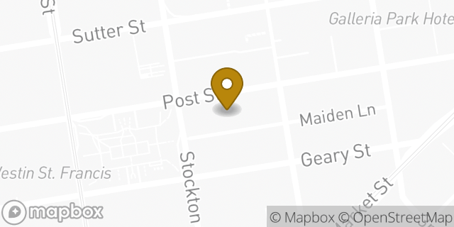 Map showing the location of Ray-Ban in San Francisco, CA 94108