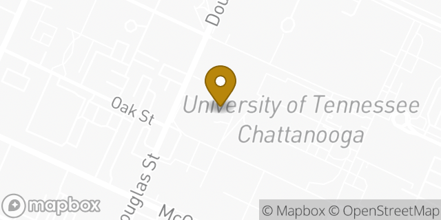 Map showing the location of Starbucks Coffee Company in Chattanooga, TN 37403