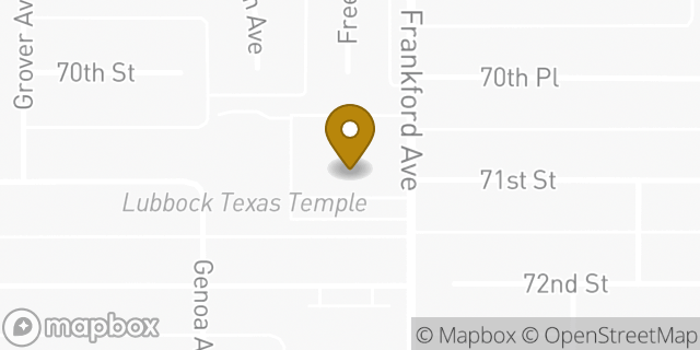Map showing the location of Church of Jesus Christ - Seminole TX in Lubbock, TX 79424