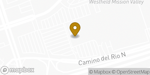 Map showing the location of Starbucks in San Diego, CA 92108