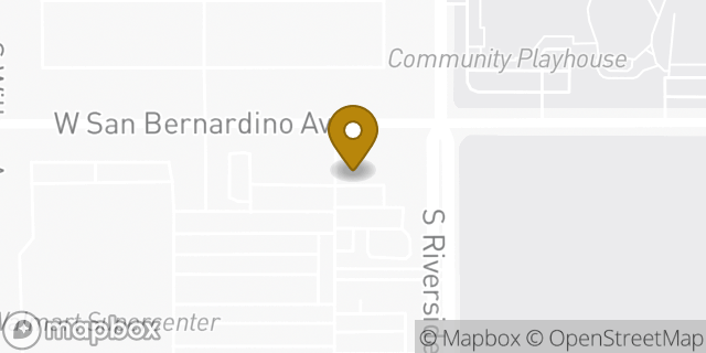 Map showing the location of The UPS Store in Rialto, CA 92376