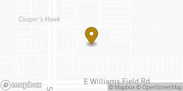 Map showing the location of HomeGoods in Gilbert, AZ 85295