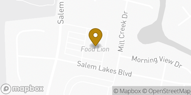 Map showing the location of Food Lion in Virginia Beach, VA 23456