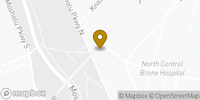 Map showing the location of Starbucks in Bronx, NY 10467